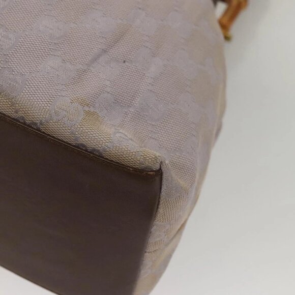 GUCCI GG Canvas Hand Bag Purple Gold 92708 - Picture 7 of 15